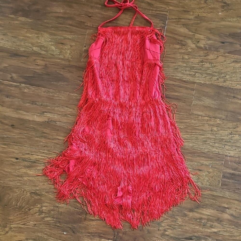 Red Fringe Romper